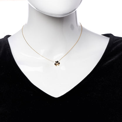 Van Cleef & Arpels 18K Yellow Gold Diamond Mini Frivole Pendant Necklace 2 of 9
