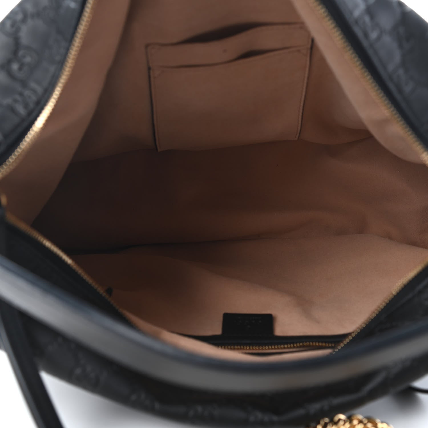 Gucci Guccissima Signature Large Linea A Hobo Black 5 of 9