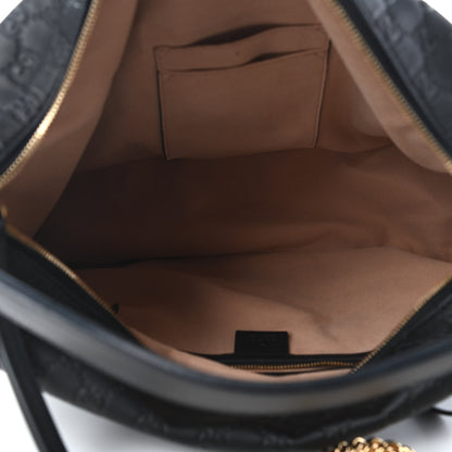 Gucci Guccissima Signature Large Linea A Hobo Black 5 of 9