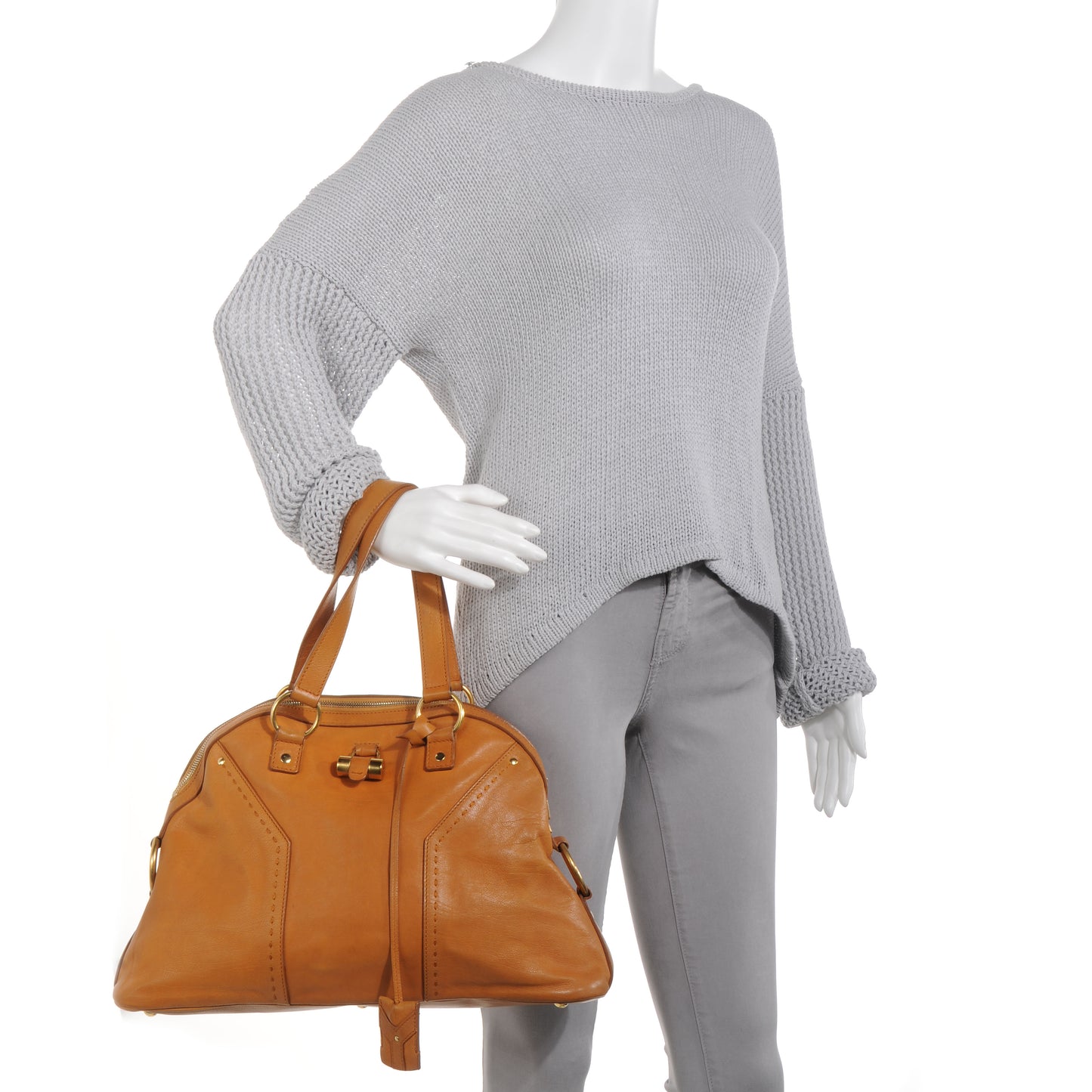 Leather Large Muse Camel