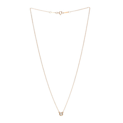Tiffany 18K Rose Gold Diamond .17ct Elsa Peretti Diamonds by the Yard Pendant Necklace 3 of 5