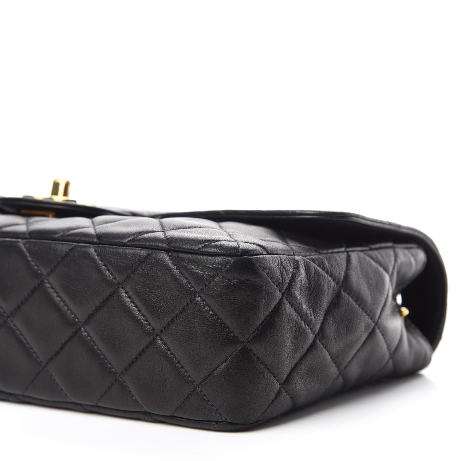 Chanel Lambskin Quilted Medium Single Flap Black 7 of 12