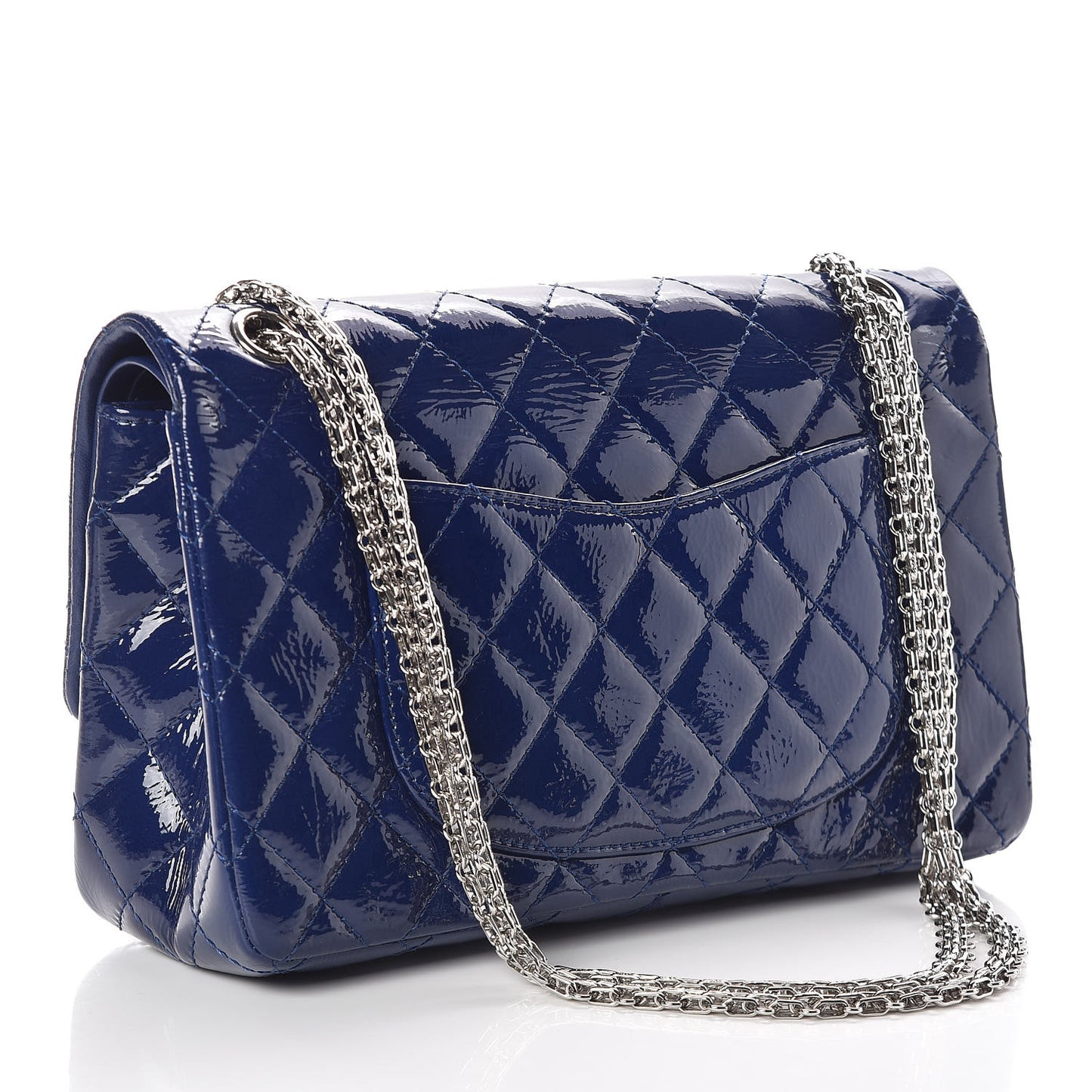 Patent Quilted 2.55 Reissue 226 Flap Navy