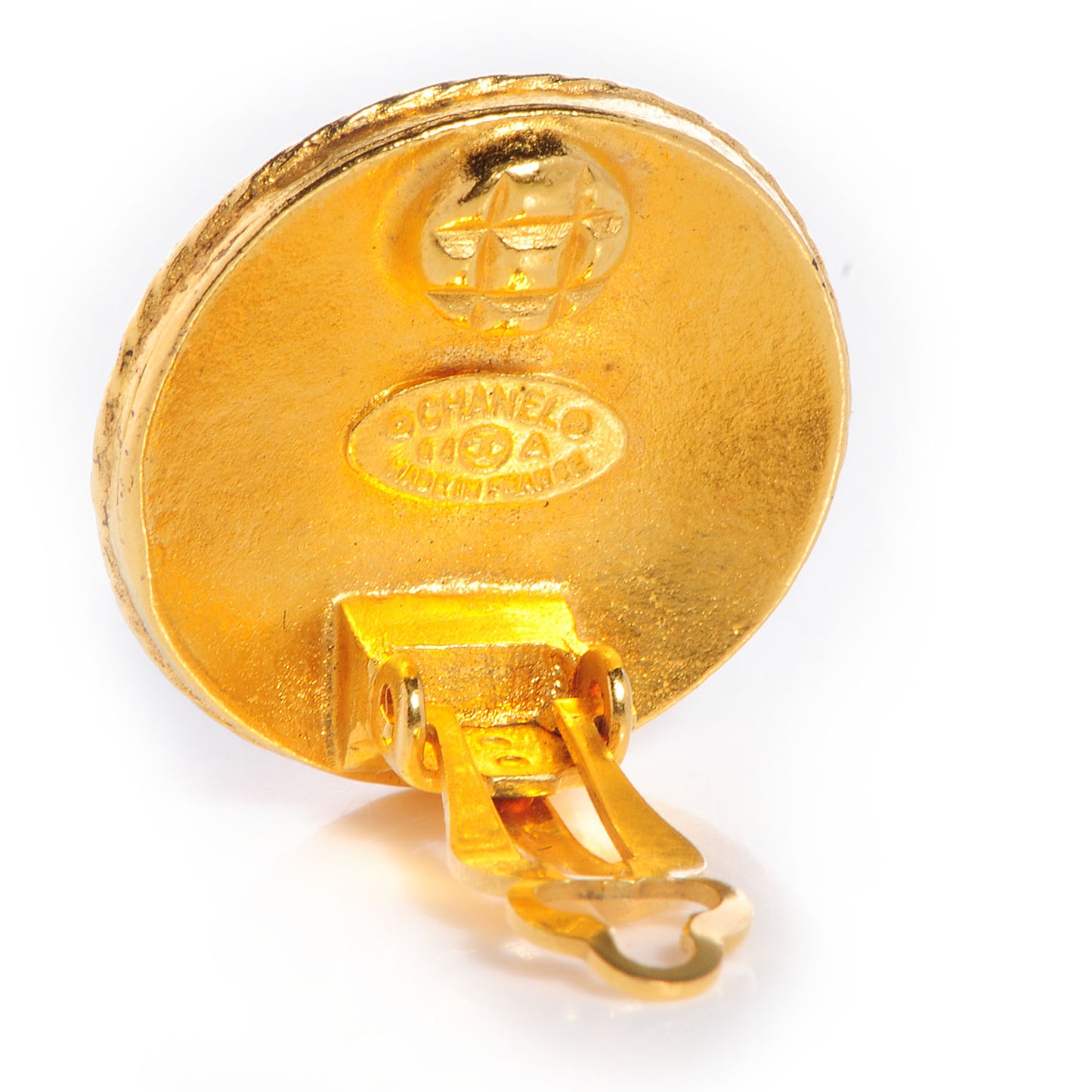 CC Clip On Earrings Gold