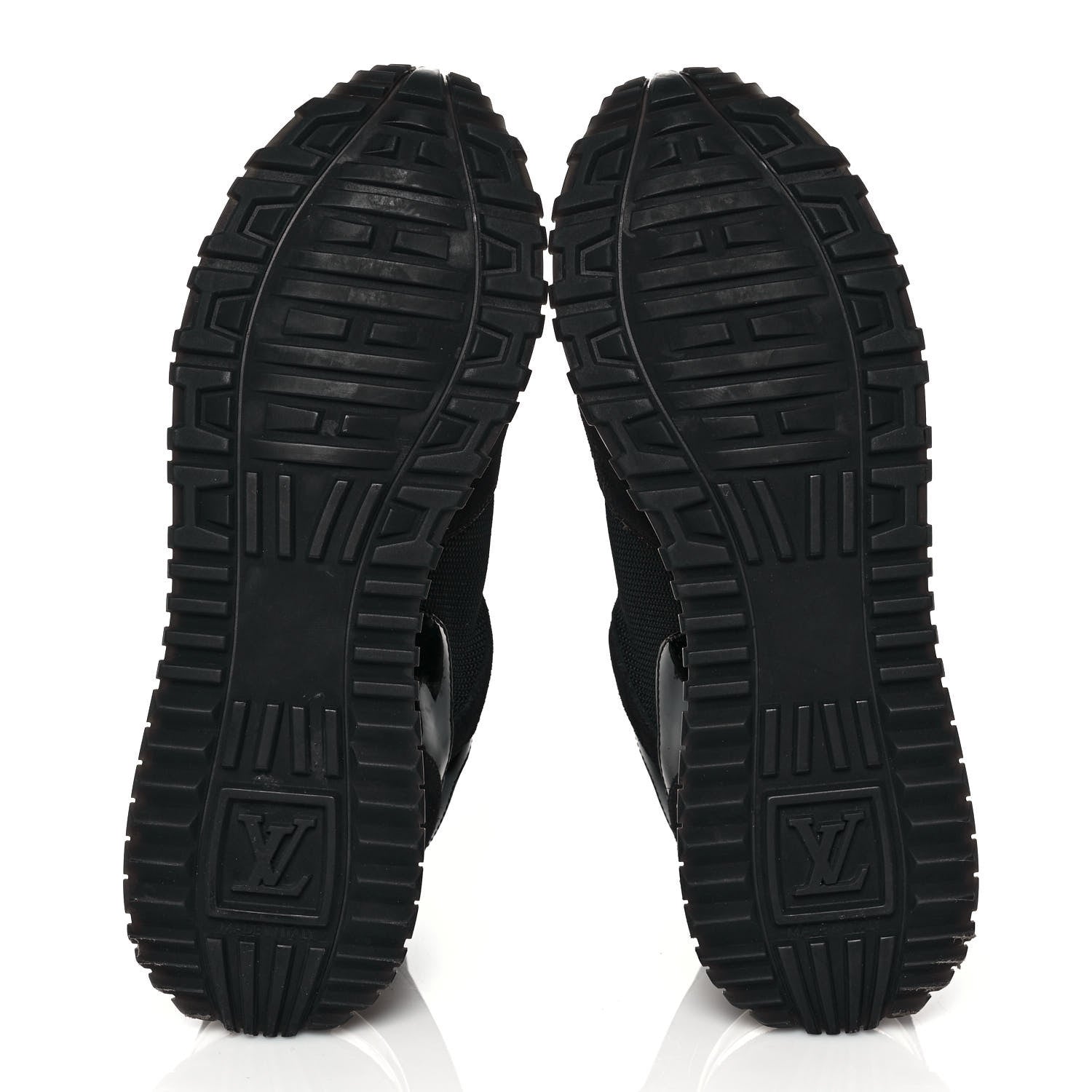Louis Vuitton Suede Monogram Run Away Sneakers 35.5 Black 5 of 7