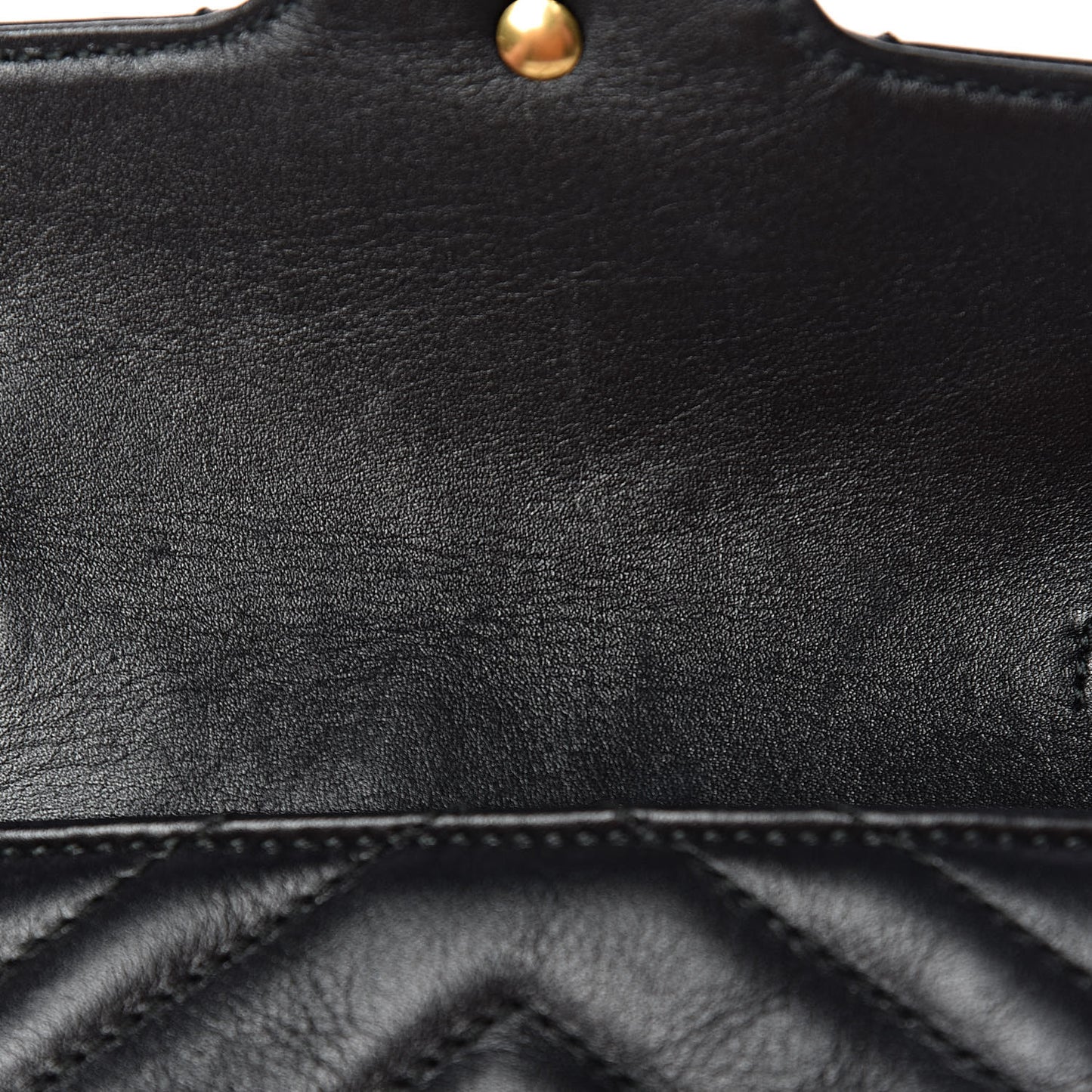 Calfskin Matelasse Super Mini GG Marmont Shoulder Bag Black