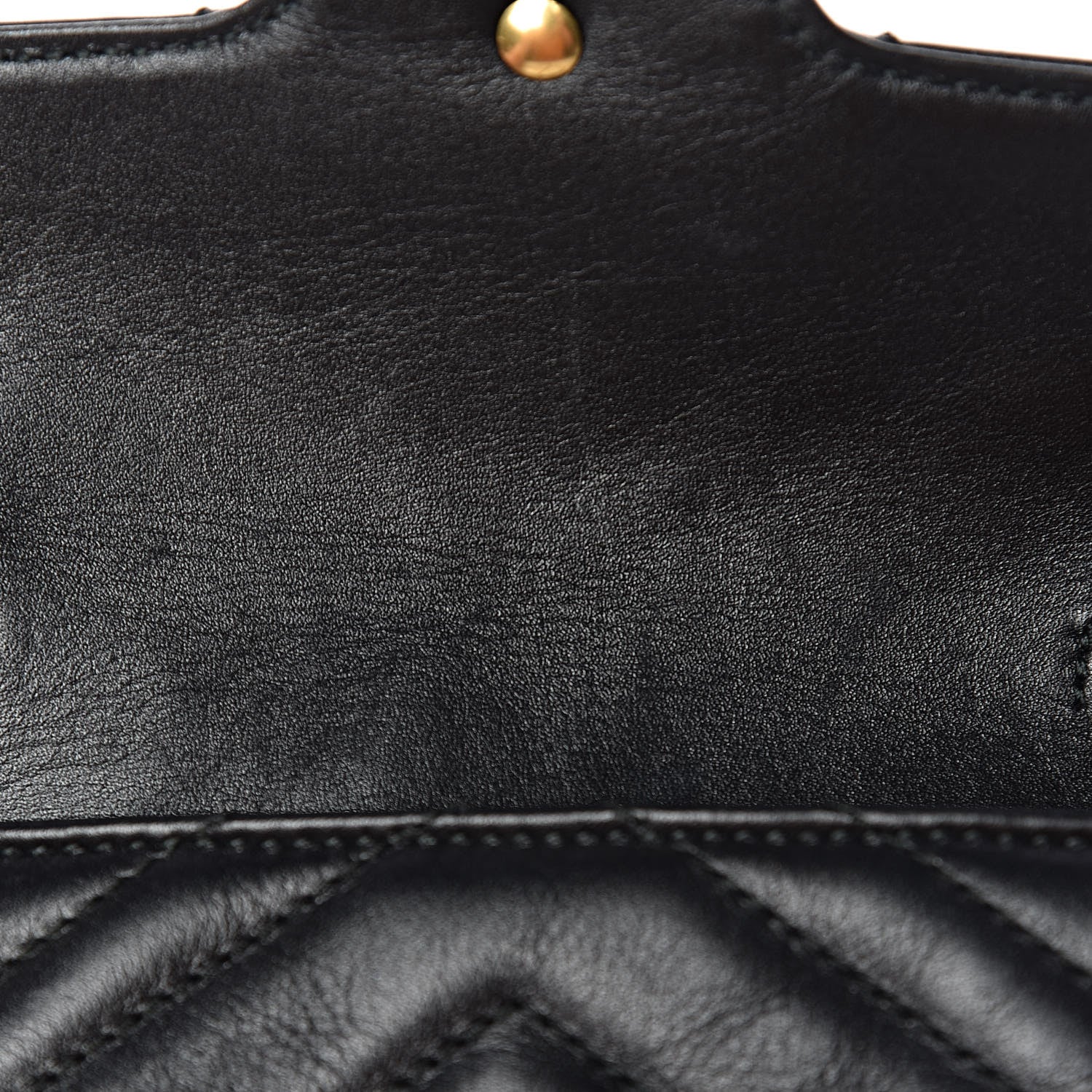 Gucci Calfskin Matelasse Super Mini GG Marmont Shoulder Bag Black 8 of 10