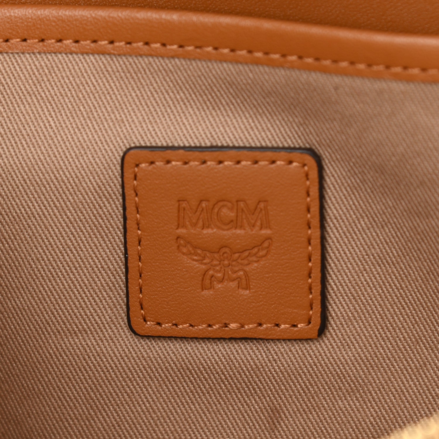 MCM Visetos Medium Patricia Wallet On Chain Cognac 6 of 9