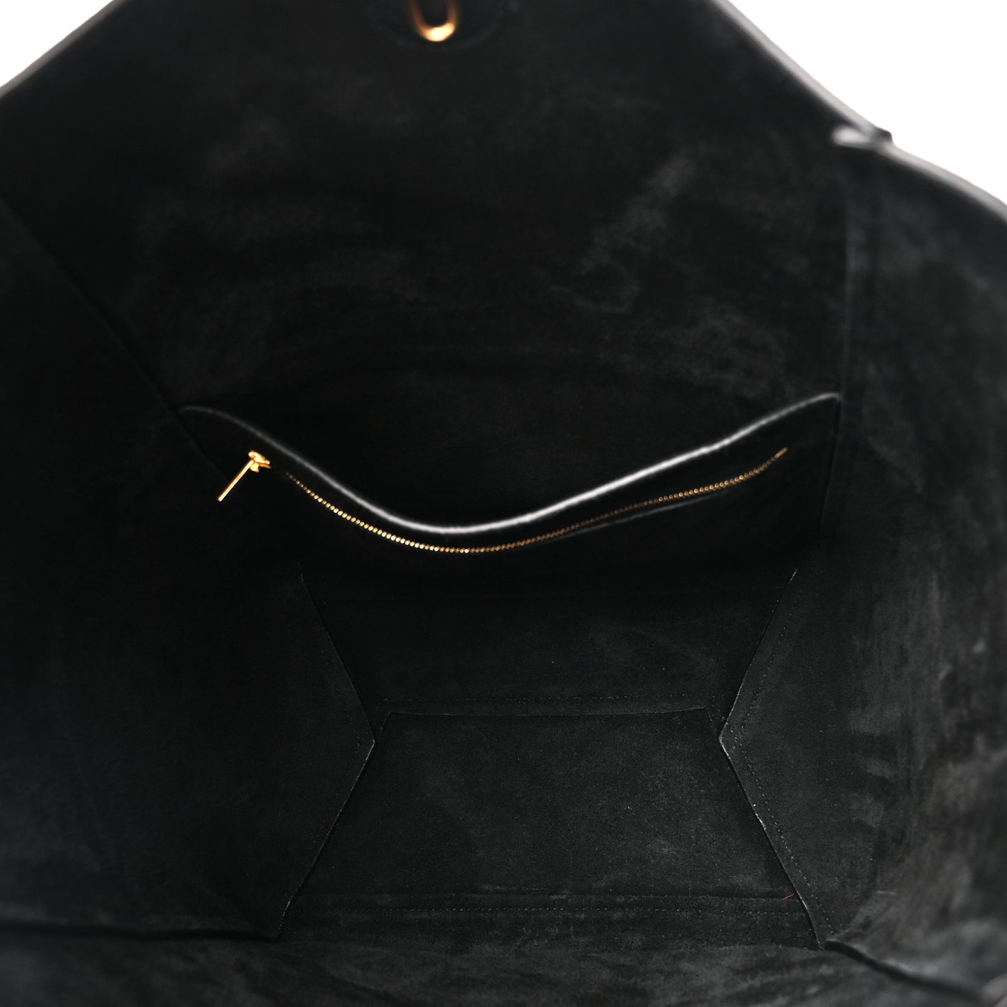 Soft Grained Calfskin Sangle Bucket Bag Black