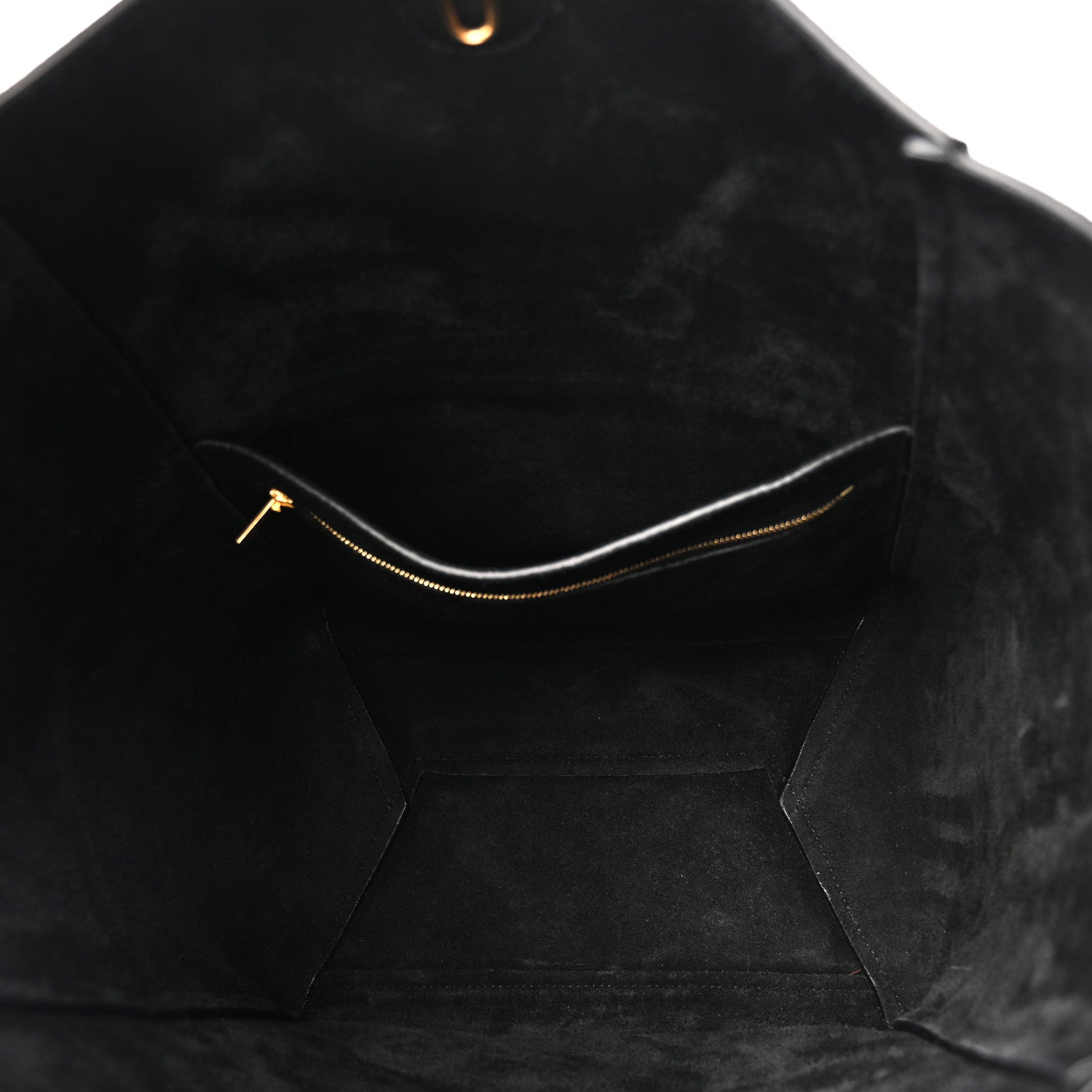 Celine Soft Grained Calfskin Sangle Bucket Bag Black 5 of 9
