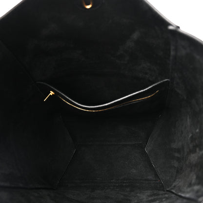 Celine Soft Grained Calfskin Sangle Bucket Bag Black 5 of 9