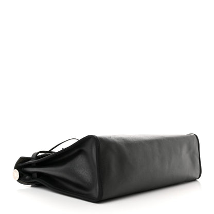 Hermes Toile H Berline Vache Hunter Herbag Zip PM 31 Black Ecru 5 of 10