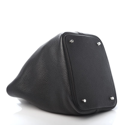 Hermes Taurillon Clemence Picotin Lock 22 MM Black 4 of 10