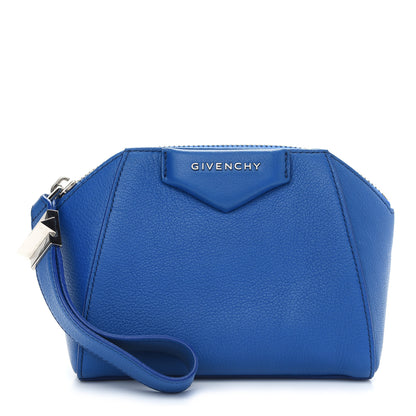 Givenchy Sugar Goatskin Small Antigona Beauty Wristlet Indigo 1 of 9