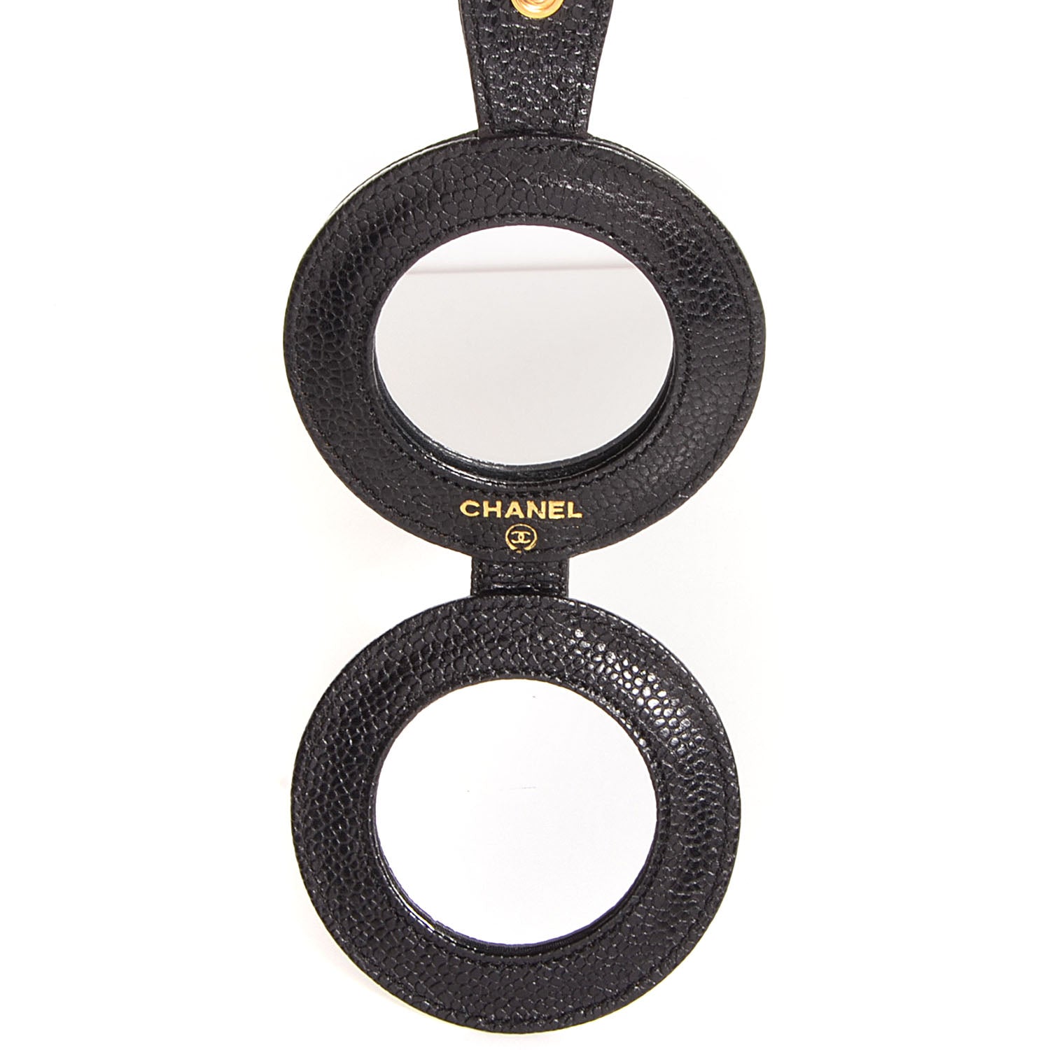 Chanel Caviar CC Round Mirror Black 5 of 7