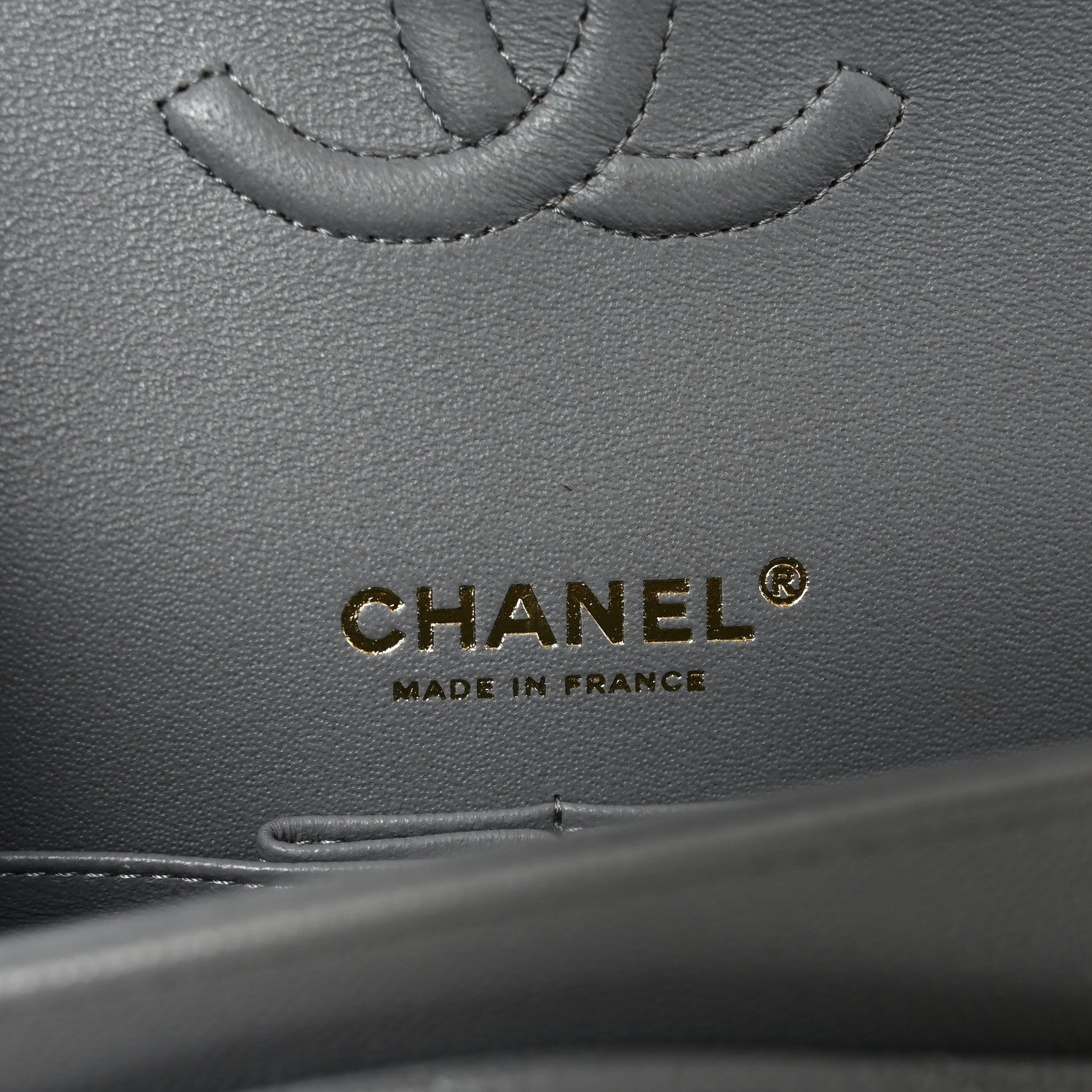 Chanel Caviar Quilted Small Double Flap Grey 6 of 11