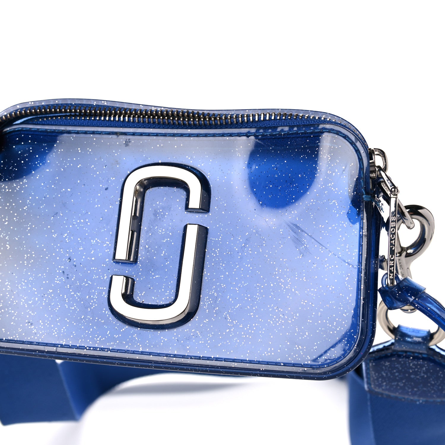 Marc Jacobs Jelly Glitter Small Snapshot Camera Bag Blue 945587