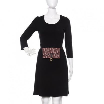 Christian Dior Oblique Saddle Belt Bag Bordeaux 2 of 11