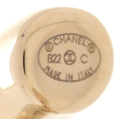 Chanel Metal Large CC Earrings Light Gold 4 of 5