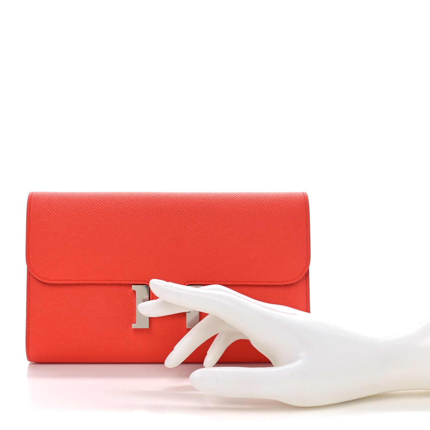 Hermes Epsom Constance Long Wallet Capucine 2 of 9