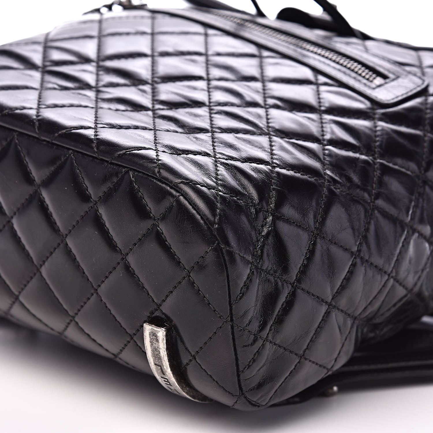 Chanel Calfskin Quilted Large Salzburg Mountain Backpack Black 9 of 10