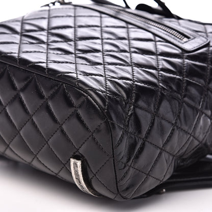 Chanel Calfskin Quilted Large Salzburg Mountain Backpack Black 9 of 10