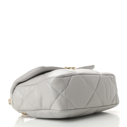 Chanel Lambskin Quilted Medium Chanel 19 Flap Grey 4 of 11