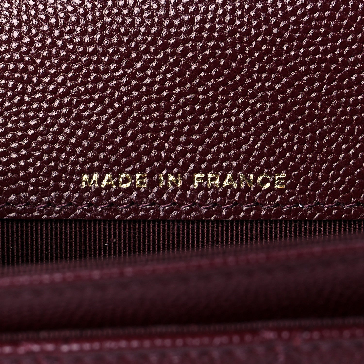 Chanel Caviar Quilted Flap Card Holder Wallet Burgundy 7 of 12