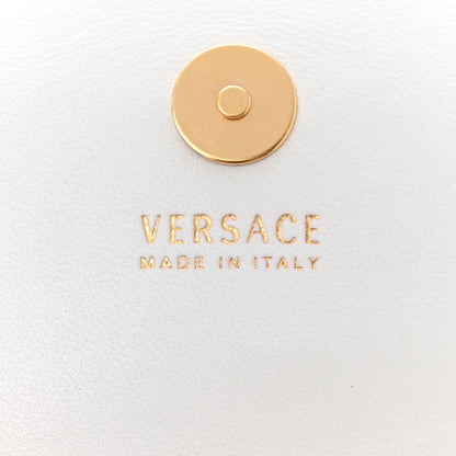 Versace Vitello Jungle Print Mini Virtus Chain Clutch Green White 6 of 10