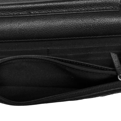 Chanel Grained Calfskin Quilted CC Box Wallet On Chain WOC Black 6 of 12
