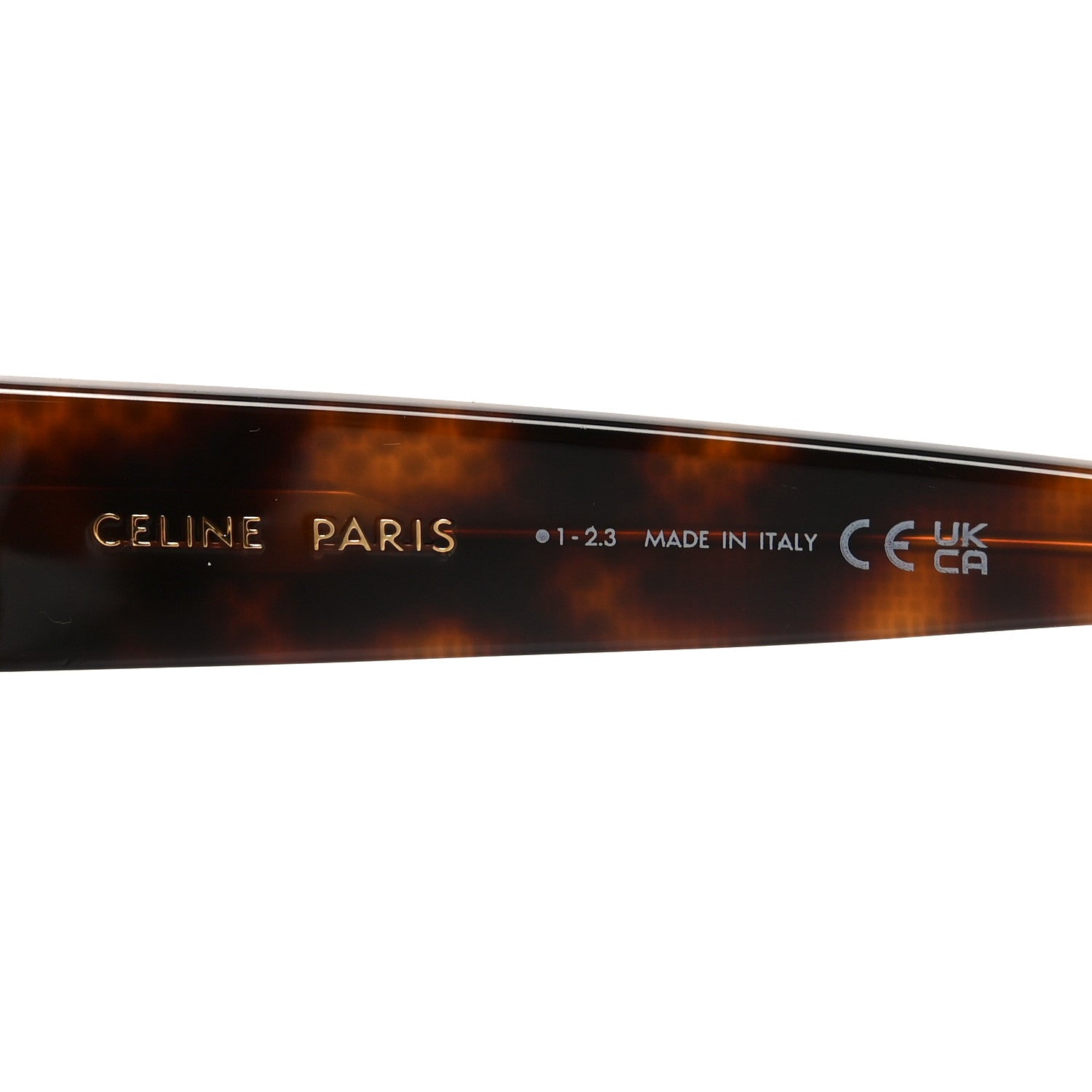 Celine Acetate Crystal Studded Bold 3 Dots Round Sunglasses CL4240IS Tortoise 5 of 7
