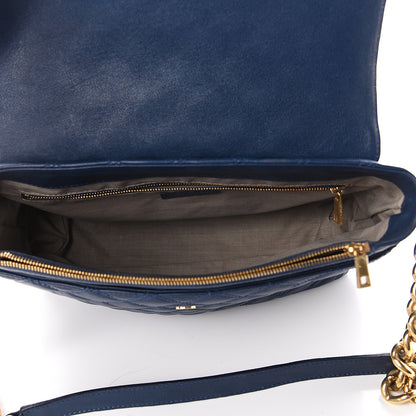Marc Jacobs Lambskin Quilted The XL Single Flap Navy 4 of 7