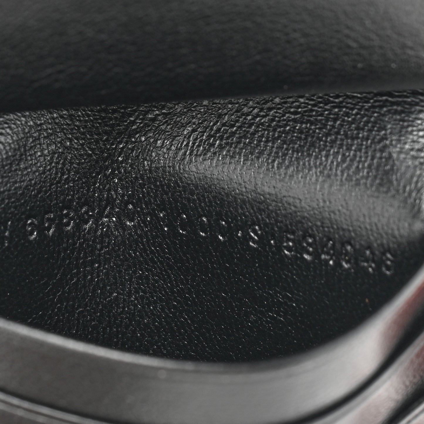 Grained Calfskin Essential Coin Case Card Holder Black