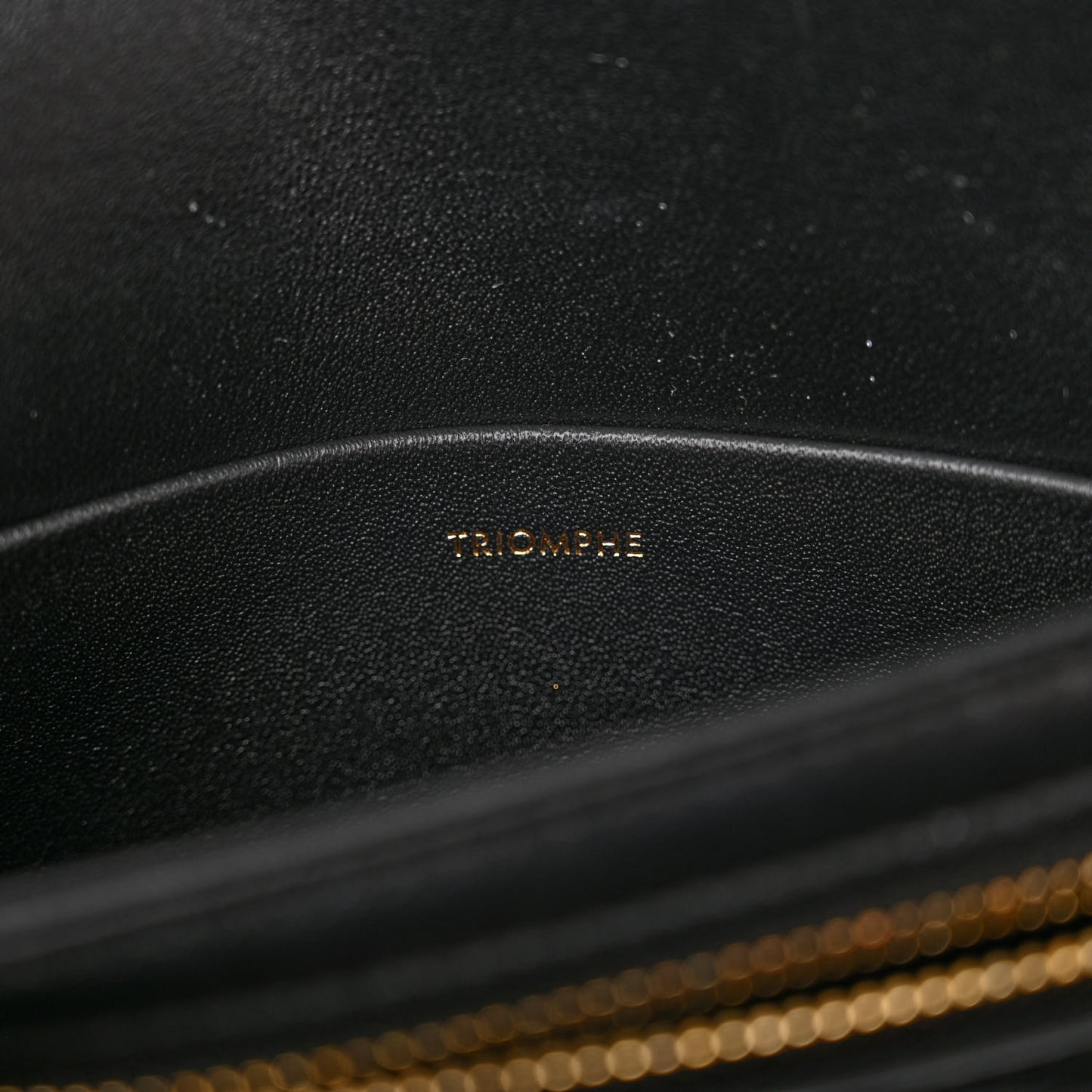 Shiny Calfskin Teen Triomphe Black