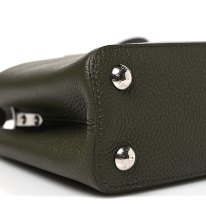 Louis Vuitton Taurillon Capucines BB Khaki 8 of 10