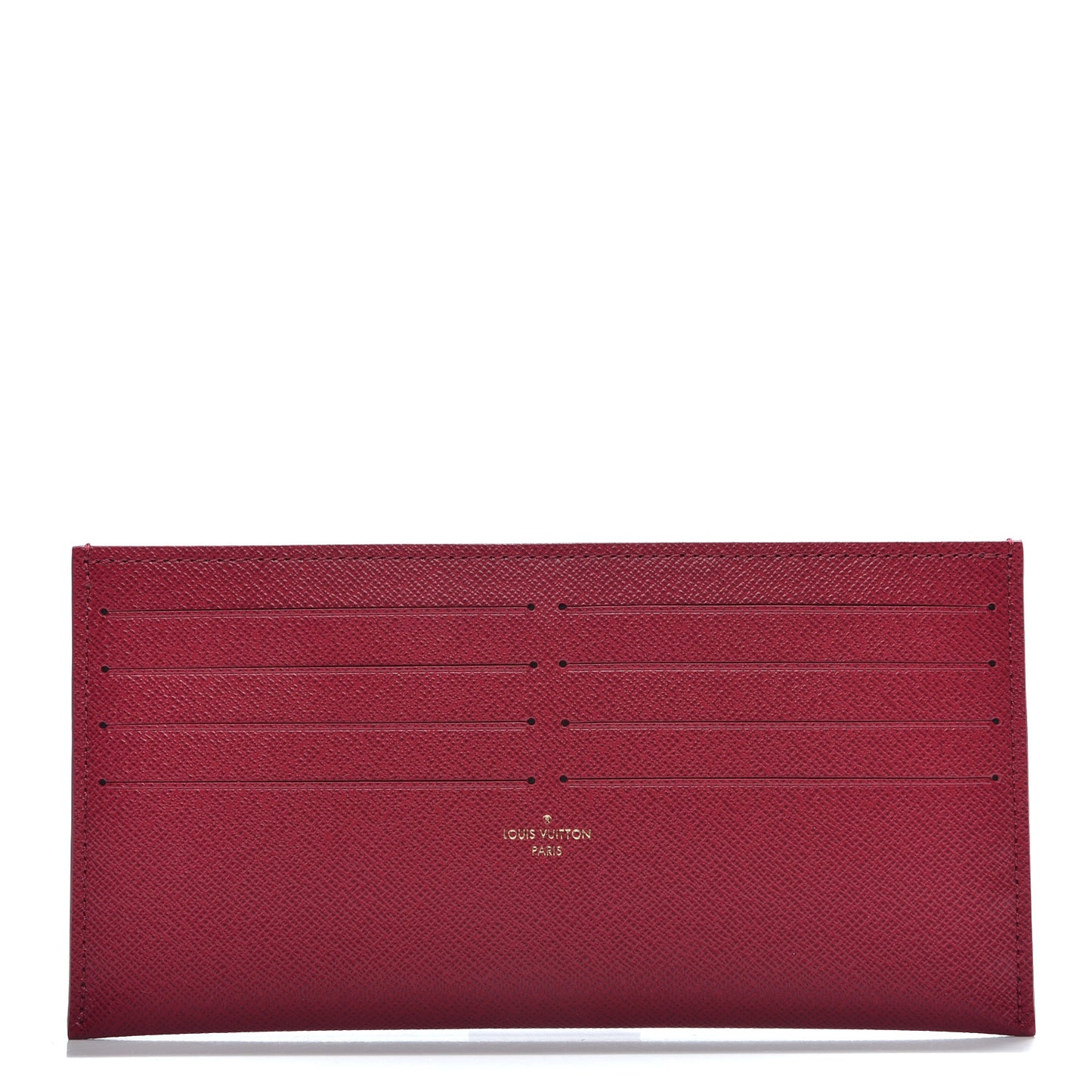 Calfskin Felicie Card Holder Insert Fuchsia