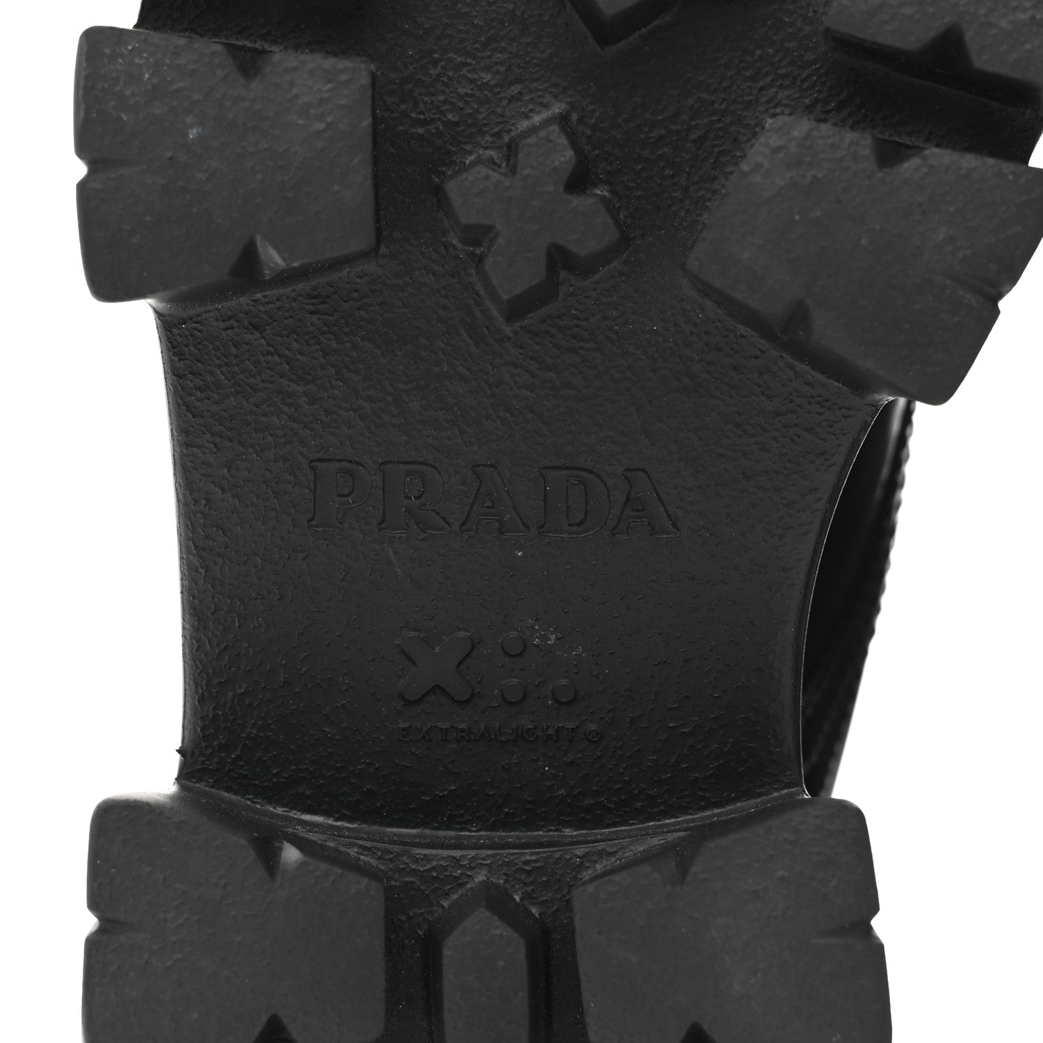 Prada Spazzolato Rois Nylon Metal Triangle Logo Monolith Pouch Pocket 55mm Boots 39 Black 10 of 10