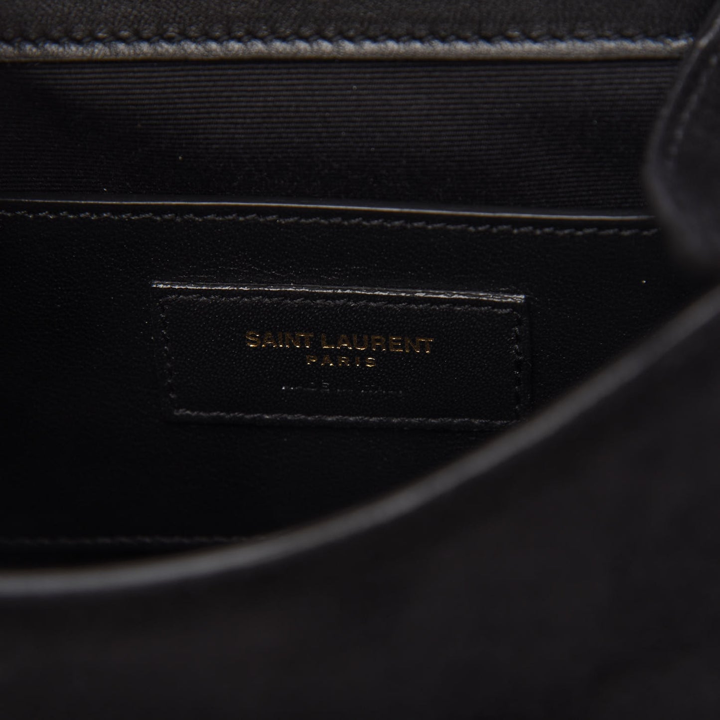 Suede Tassel Demie Lune Minaudiere Black