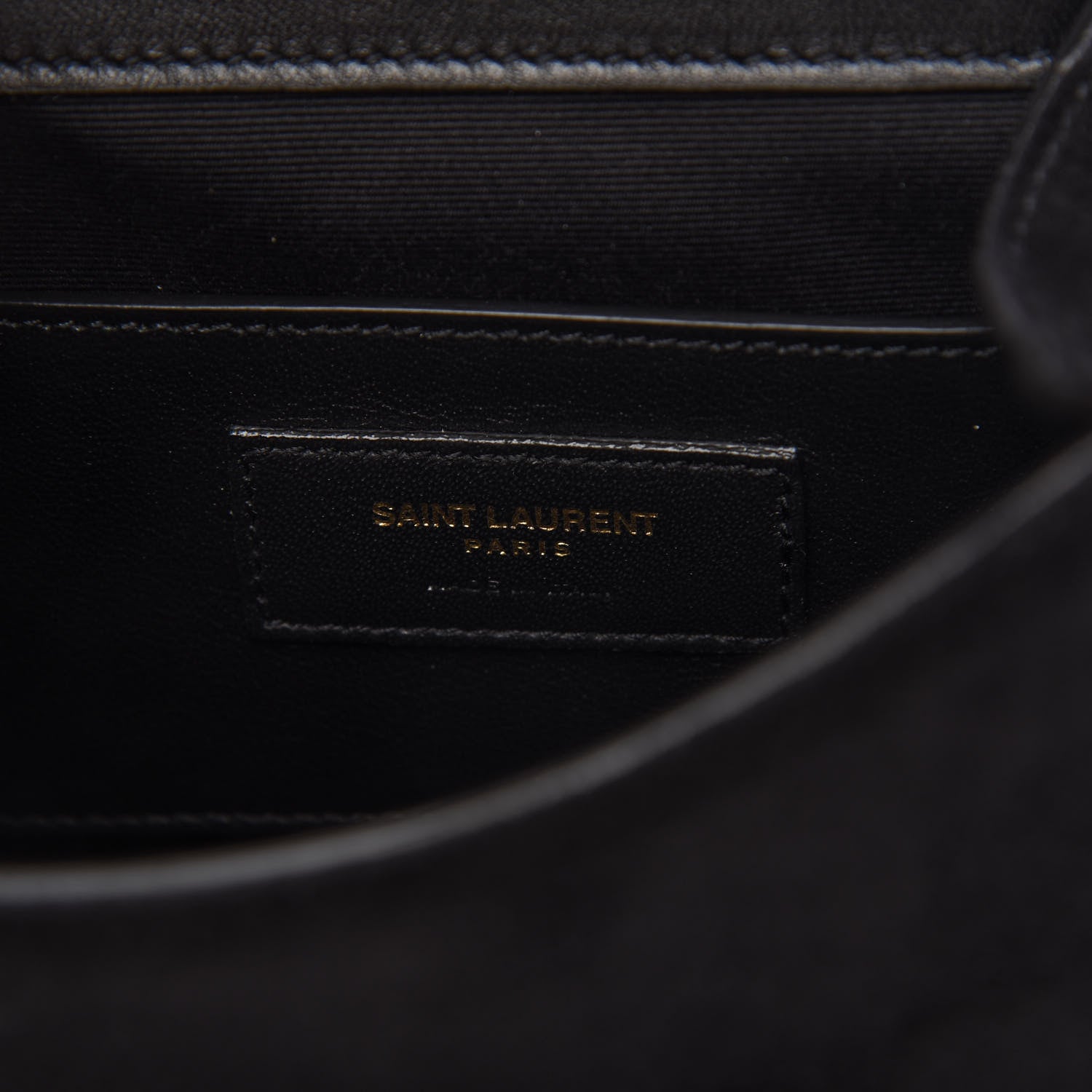 Saint Laurent Suede Tassel Demie Lune Minaudiere Black 8 of 9