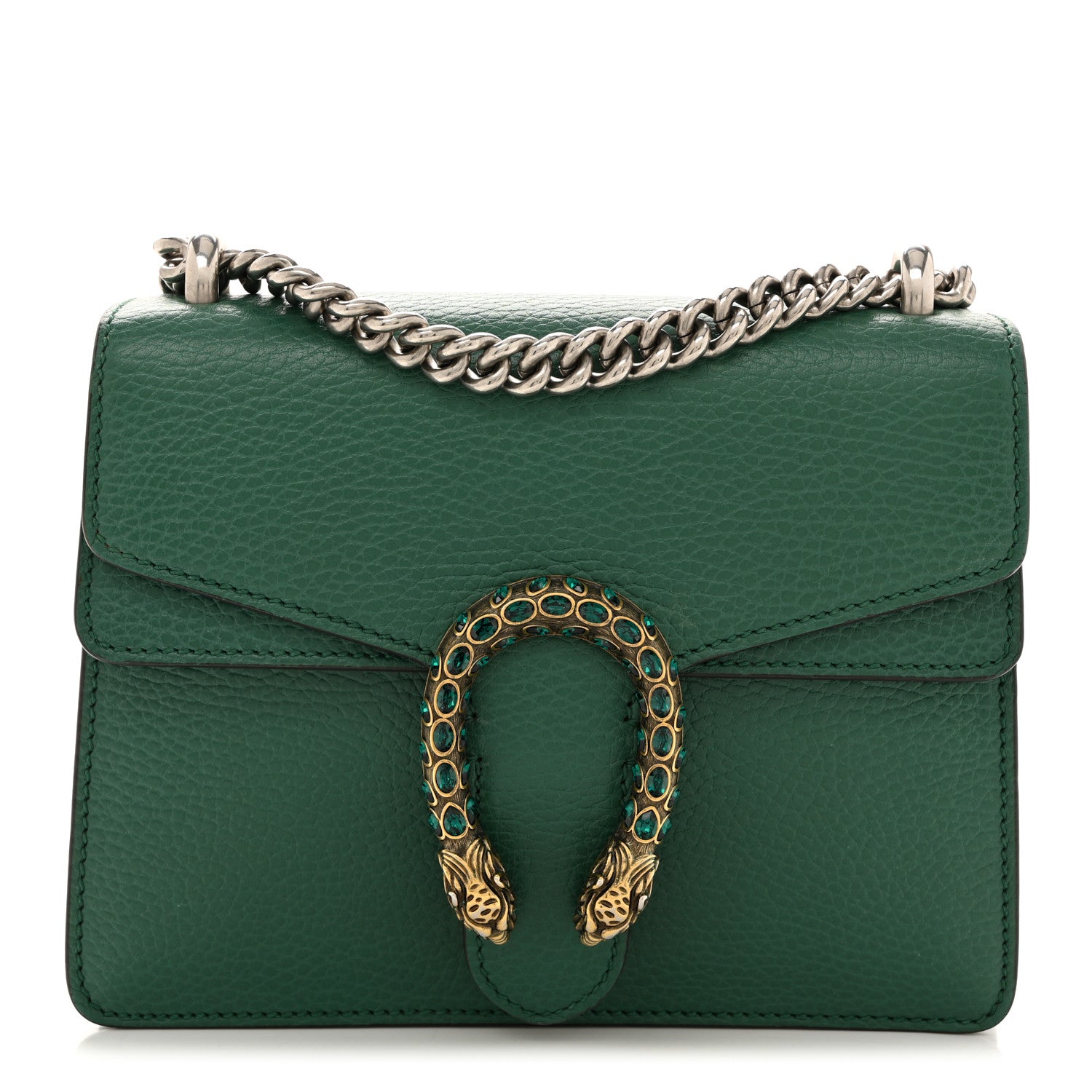 Gucci Calfskin Mini Dionysus Shoulder Bag Emerald 1 of 12