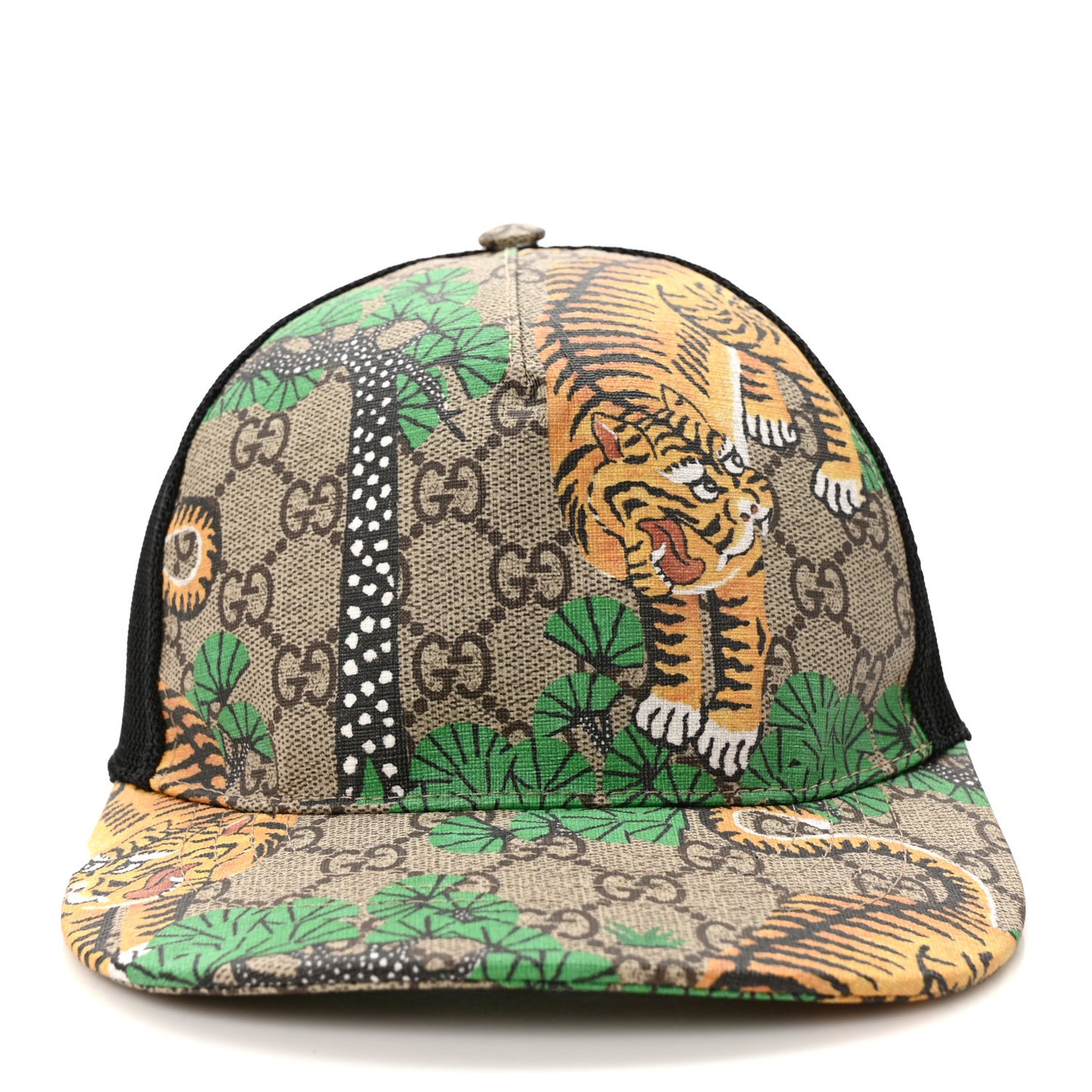 GG Supreme Monogram Bengal Print Baseball Hat 58 Beige Yard