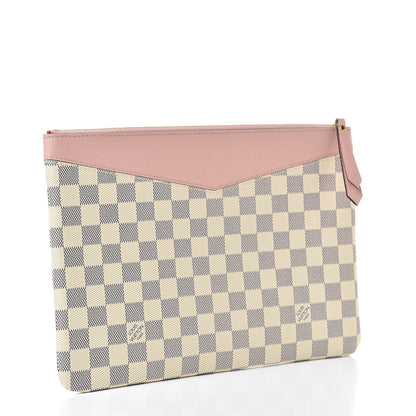 Louis Vuitton Damier Azur Daily Pouch Rose Poudre 3 of 7