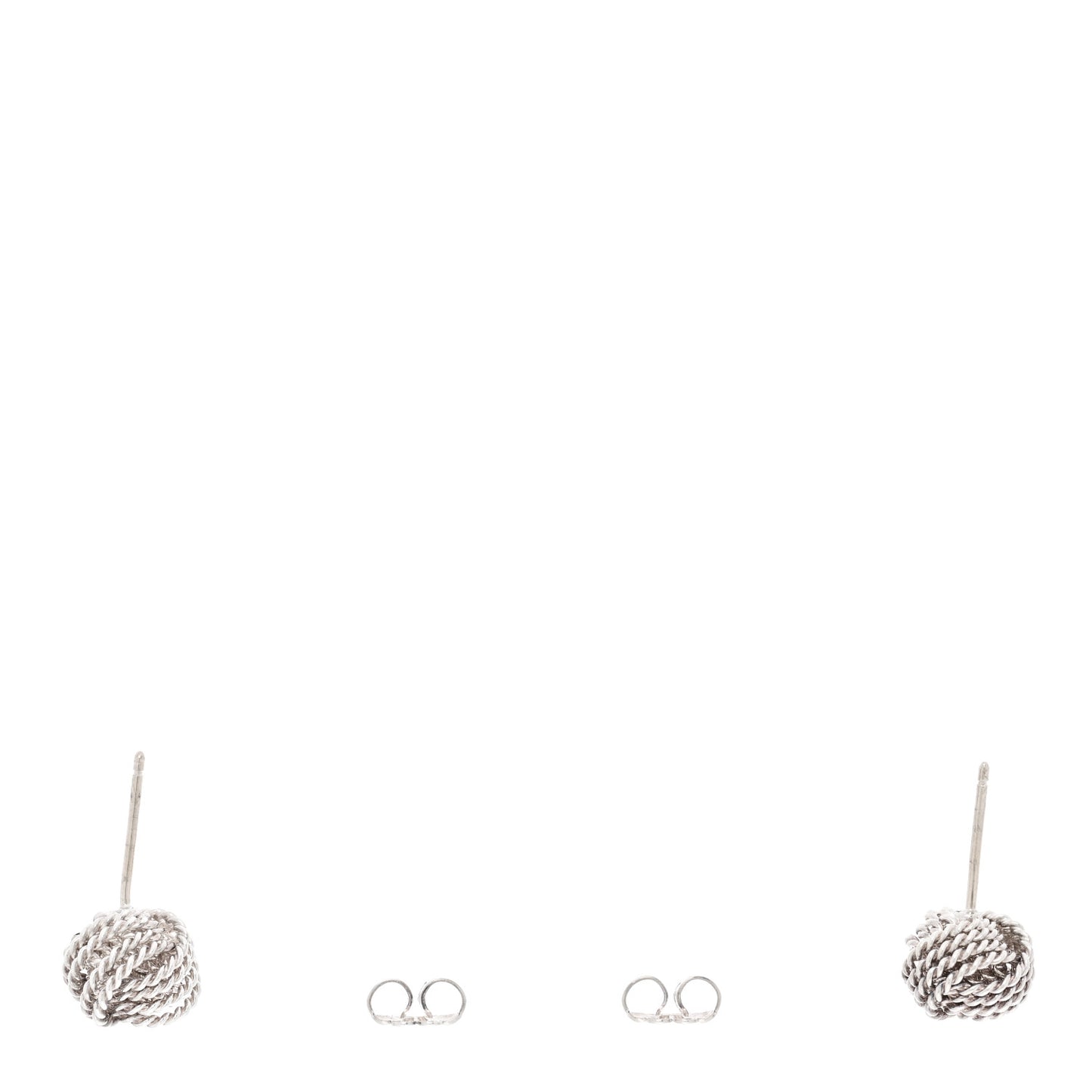 Sterling Silver Twist Knot Earrings