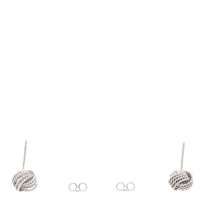 Tiffany Sterling Silver Twist Knot Earrings 3 of 4