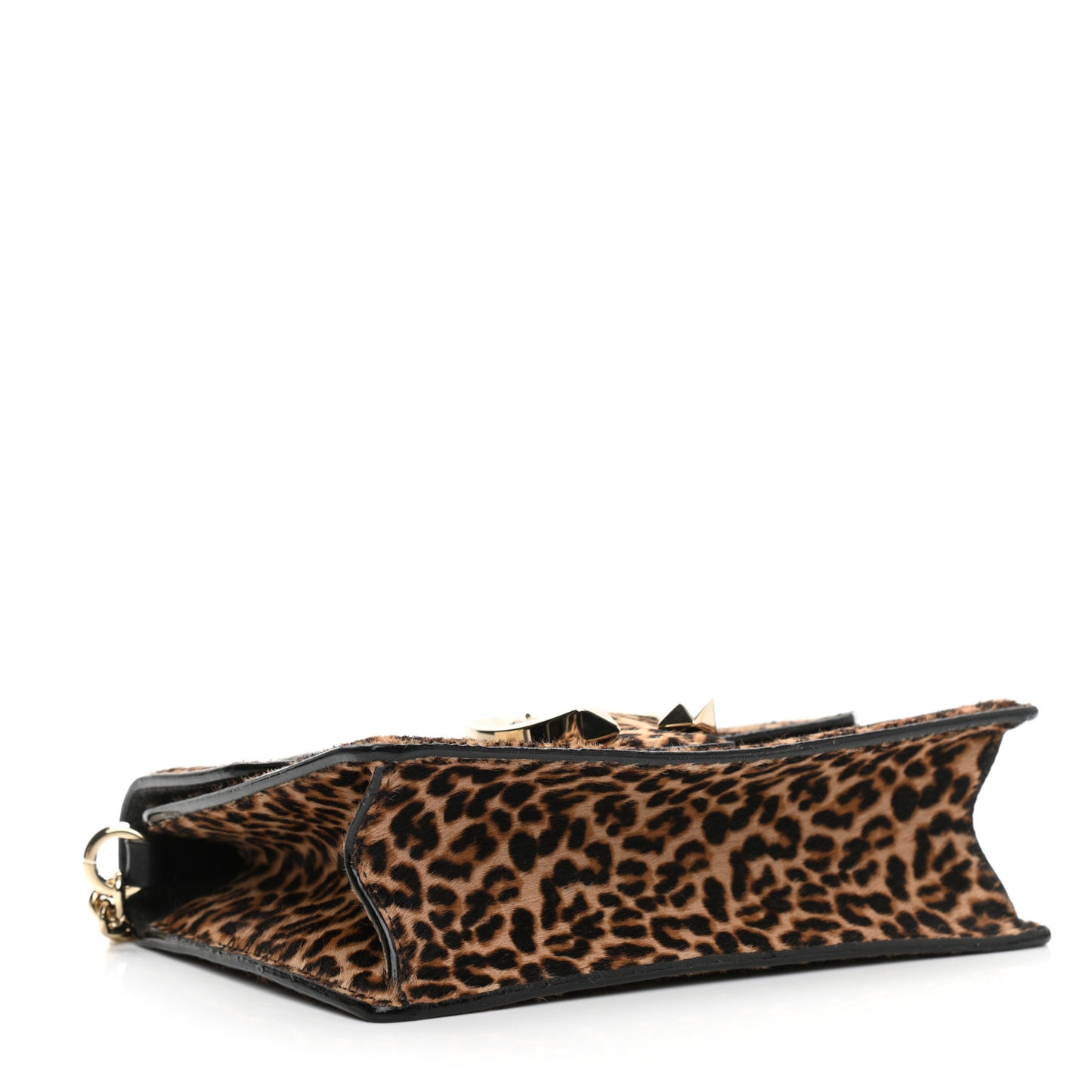 Pony Hair Leopard Print Madeline Shoulder Bag Natural Mix