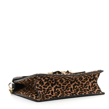 Jimmy Choo Pony Hair Leopard Print Madeline Shoulder Bag Natural Mix 4 of 7