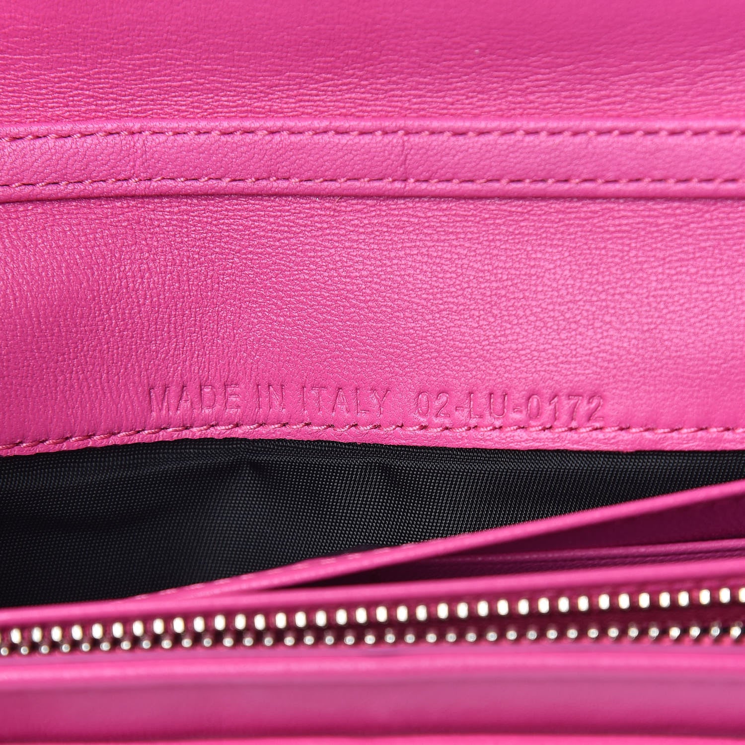 Christian Dior Lambskin Cannage Rendezvous Chain Wallet Pink 7 of 14