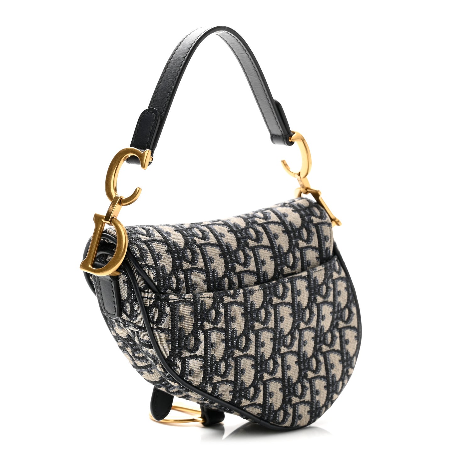 Oblique Mini Saddle Bag Blue