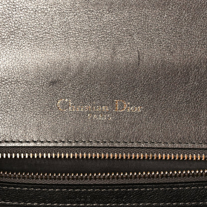 Christian Dior Metallic Calfskin Small Diorama Flap Bag Gunmental 6 of 11
