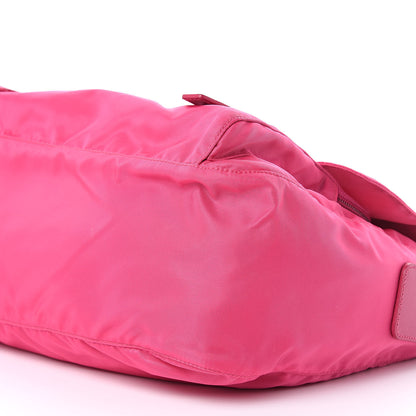 Prada Nylon Vela Sport Messenger Bag Fuxia 9 of 9